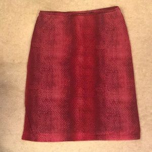 Express Snake Print Midi Skirt